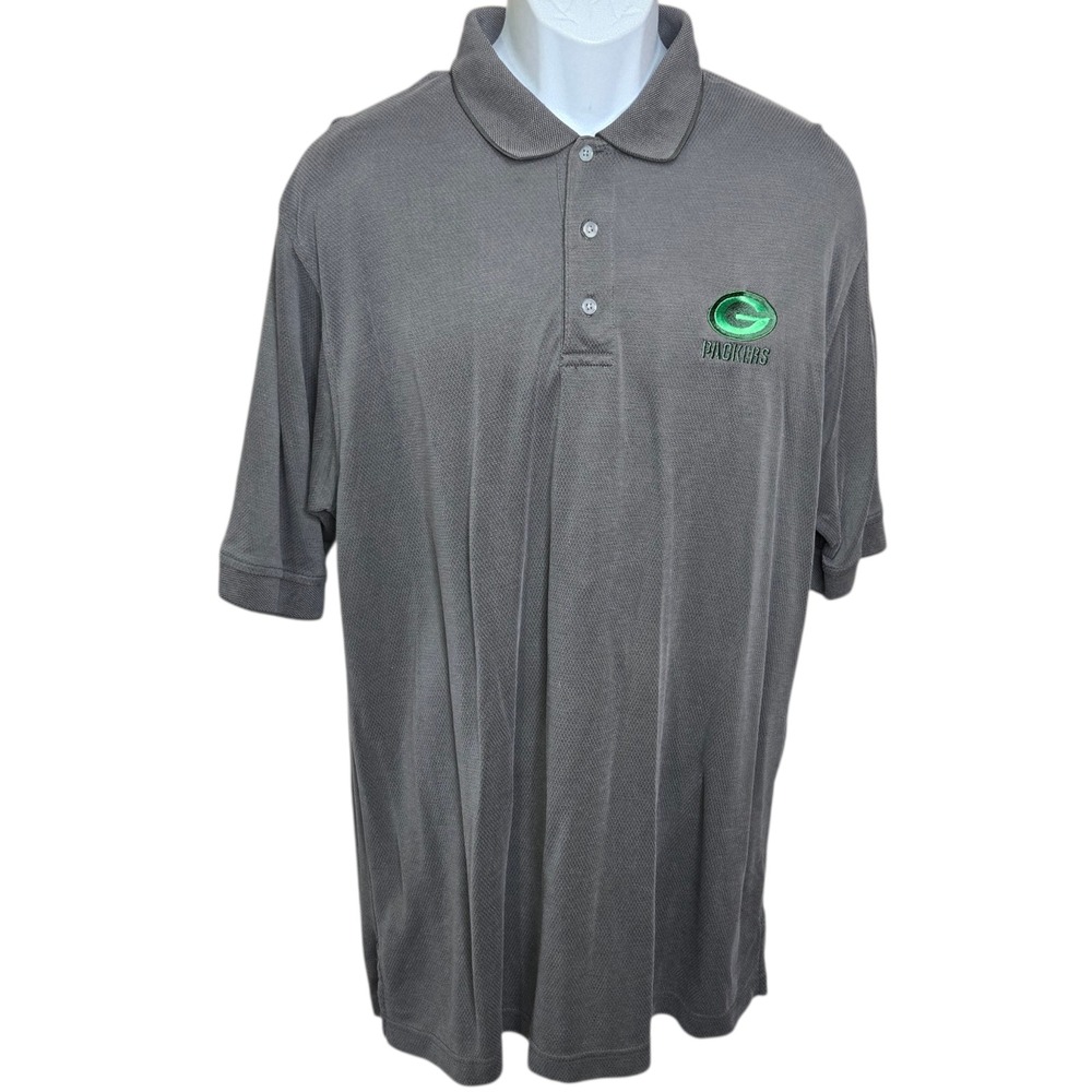 NFL Team Apparel Mens Green Bay Packers Polo Shirt Size‎ XL Football Gameday